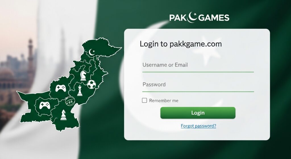 Pak Games Login in Pakistan