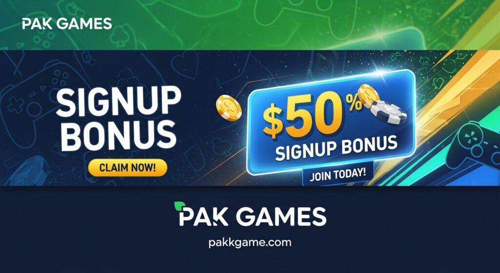 Pak Games Signup